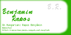 benjamin rapos business card